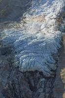 Glacier des Bossons (Chamonix) - vue aérienne de la langue terminale